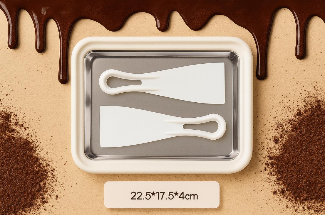 Ice Cream Maker Pan with 2 Scrapers Ice Cream Maker Plate Multifunctional Cold Sweet Fried Food Plate Rolled Ice Cream Maker