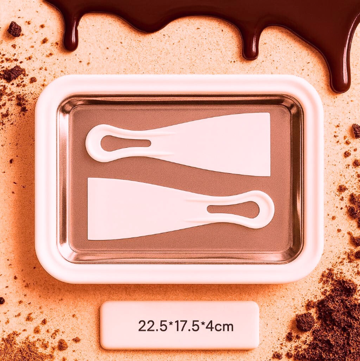 Ice Cream Maker Pan with 2 Scrapers Ice Cream Maker Plate Multifunctional Cold Sweet Fried Food Plate Rolled Ice Cream Maker